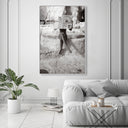 Nude Beach Reader BW I | Acrylic Panel