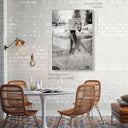 Nude Beach Reader BW I | Acrylic Panel