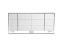 Cartier - Modern White + Stainless Steel Dresser