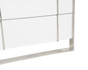 Cartier - Modern White + Stainless Steel Chest