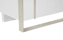 Cartier - Modern White + Stainless Steel Chest