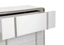 Cartier - Modern White + Stainless Steel Chest