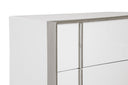 Cartier - Modern White + Stainless Steel Chest