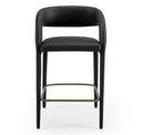 Faerron - Modern Tan Leatherette Bar Chair