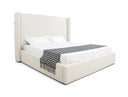 Byrne - Modern Off White Fabric Bed