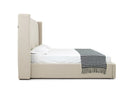 Byrne - Modern Beige Fabric Bed