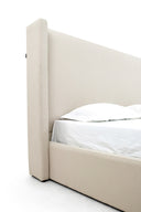 Byrne - Modern Beige Fabric Bed