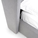byrne - modern grey fabric bed