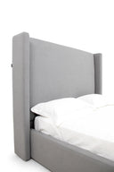 Byrne - Modern Grey Fabric Bed