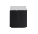 Concord - Modern Black Marble + Black Ash + Aluminum Nightstand