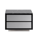 Concord - Modern Black Ash Mirror