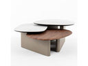 Robson - Modern Ceramic + Walnut Coffee Table