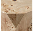 July - Modern Mapa Burl Round End Table