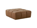 Everest - Modern Brown Leather Ottoman