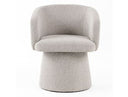Linton - Modern Light Grey Fabric Dining Chair