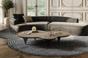 Beulah - Modern Free Form Dark Ash Coffee Table