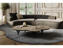 Beulah - Modern Free Form Dark Ash Coffee Table