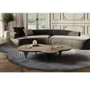 Beulah - Modern Free Form Black Ash Coffee Table