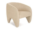 Halton - Modern Beige Fabric Accent Chair