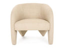 Halton - Modern Beige Fabric Accent Chair