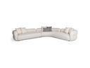 Drayton - Modern Off-White Fabric Sectional Sofa