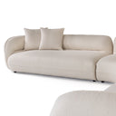 Drayton - Modern Off-White Fabric Sectional Sofa