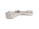 Drayton - Modern Off-White Fabric Sectional Sofa