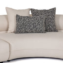 Drayton - Modern Off-White Fabric Sectional Sofa