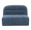 Forman - Modern Blue Fabric Modular Corner Sectional Seat