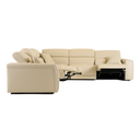 Dalton - Modern Italian Oyster Leather Sectional + 2 Recliners