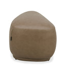 Kinsey - Modern Tan Leather Small River Rock Ottoman