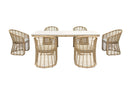 Mina - Outdoor Bamboo Wicker Dining Set