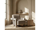 Wylie - Modern Light Grey-Beige Fabric Accent Chair