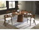 Weiss - Mid-Century Modern Walnut Round Dining Table