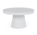 Desoto - Modern Black Concrete Round End Table