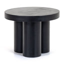 Bruni - Modern Black Concrete End Table