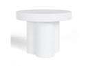 Bruni - Modern White Concrete End Table