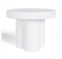 Bruni - Modern Black Concrete Round Dining Table