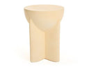 Elsa - Modern Beige Concrete Round End Table