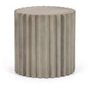 Evadale - Modern White Concrete End Table