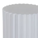 Evadale - Modern White Concrete End Table