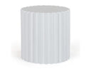 Evadale - Modern White Concrete End Table