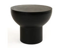 Fate - Modern Black Concrete End Table