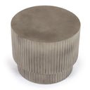 Gruver - Modern Grey Concrete End Table