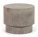 Gruver - Modern White Concrete End Table