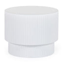 Gruver - Modern White Concrete End Table