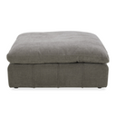 Vicki - Modern Grey Fabric Ottoman