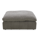 Vicki - Modern Off-White Fabric Ottoman