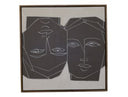 Siamese - Modern 47" x 47" Painting