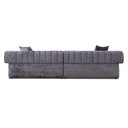 Moreno - Modern Grey Fabric 4-Seater Sofa